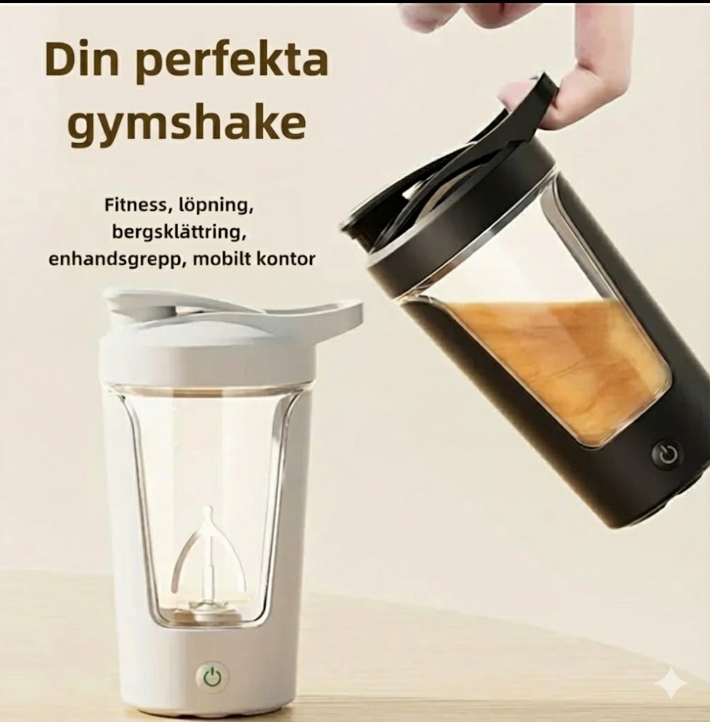 Elektrisk Shaker för Proteinshakes – 450 ml